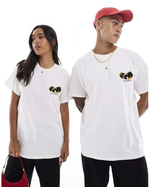 PRNT White X Wu-Tang Clan Boombox Relaxed Fit T-Shirt