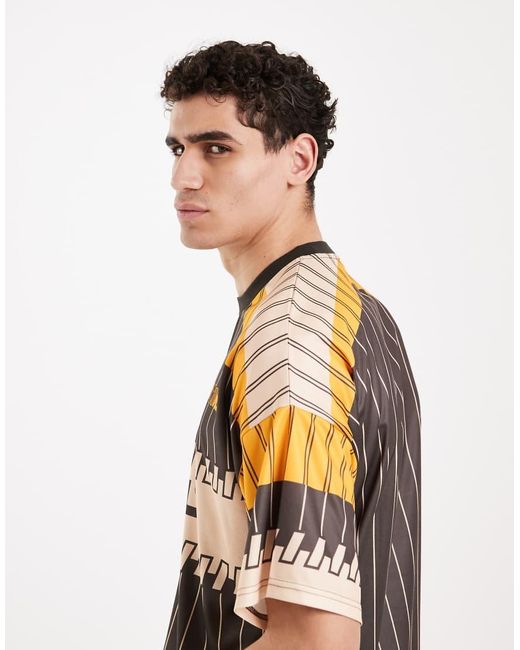 Redefined Rebel Gray Calum Boxy Oversized Fit Short Sleeve Tee for men