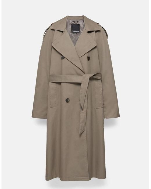 Trench Classico di Pull&Bear in Blue