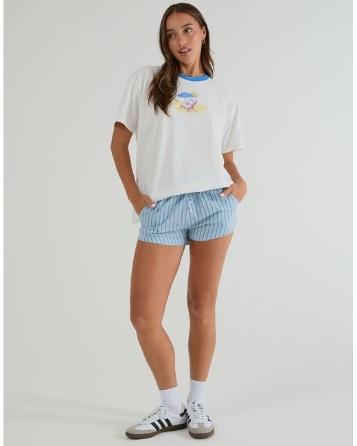 Skinnydip London White Peanuts I Love The Beach T-Shirt