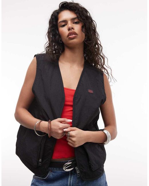Deus Ex Machina Red Paper Street Singlet
