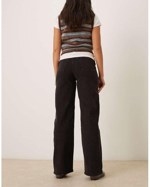 JJXX Red Tokyo High Waisted Wide Leg Jeans
