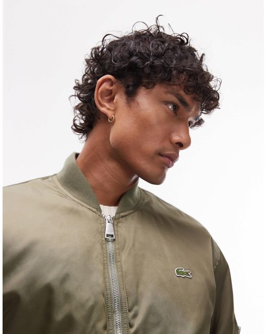 Lacoste Green Bomber Jacket for men