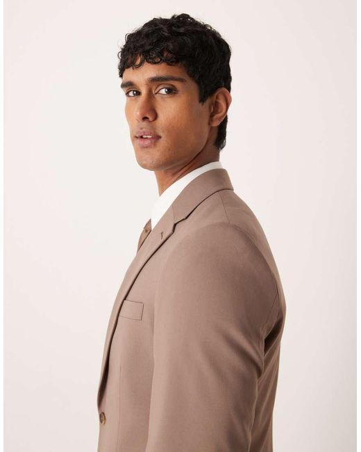 ASOS Brown Skinny Suit Jacket for men
