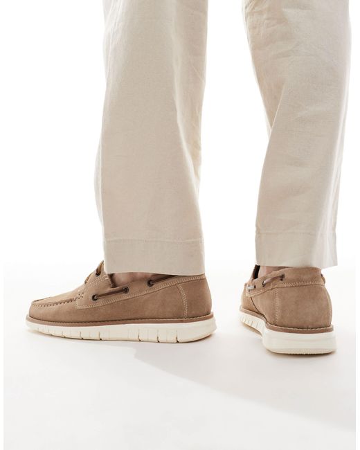 ASOS Natural Boat Shoes for men