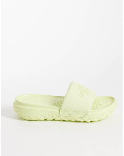The North Face Yellow Never Stop Cush Slides