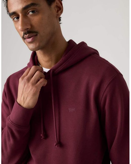 Levi's Red Original Housemark Hoodie for men