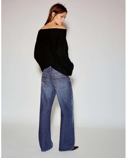 Pull&Bear Black Asymmetric Soft Knit Sweater