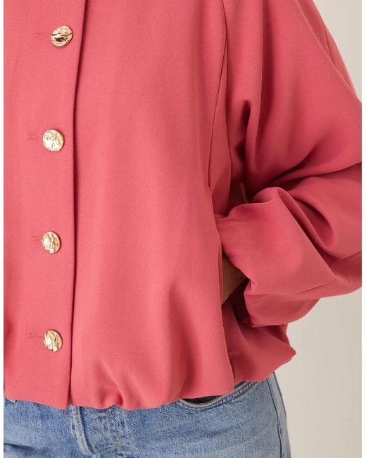 ASOS Tailored Bubble Hem Jacket With Button Detail
