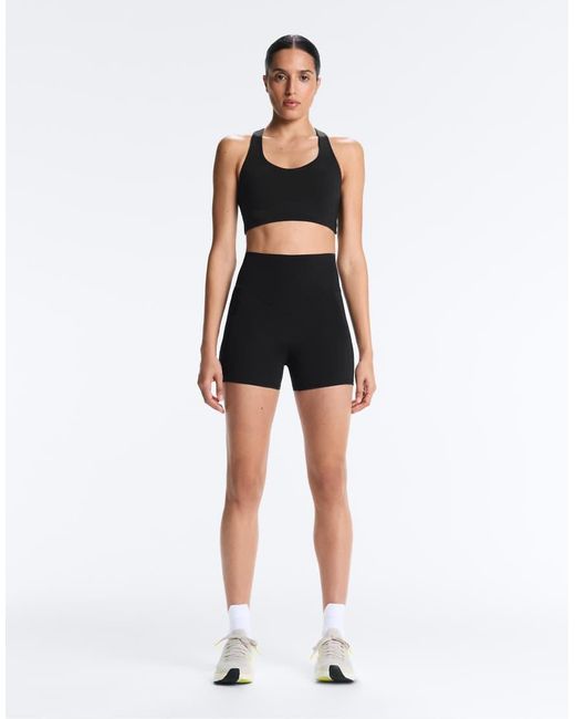 Oysho Blue 10Cm Compressive Pocket High Rise Hot Pants