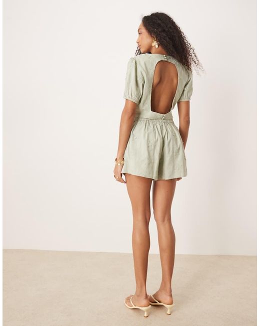 ASOS Natural Pull On Dad Shorts