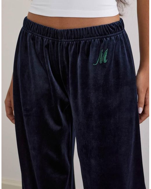 Motel Blue Glen Velour Trackies