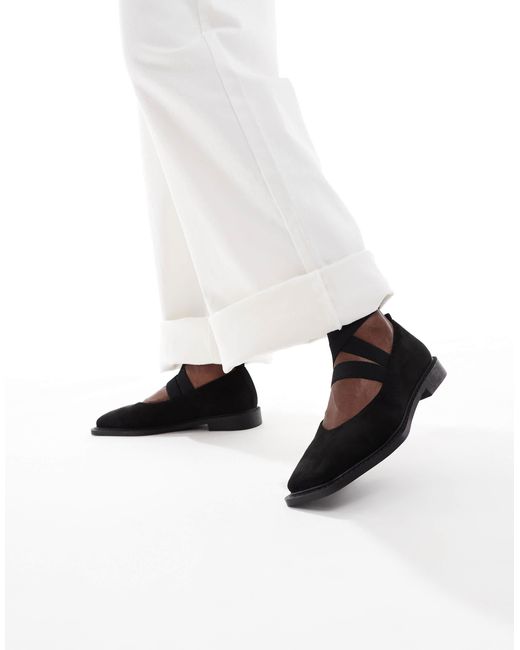Glamorous White Square Toe Mary Janes