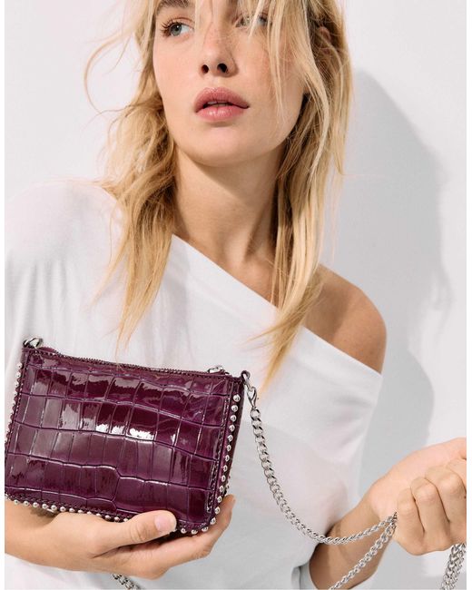 Stradivarius Purple Mini-tasche