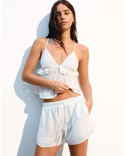 Bershka Blue Rustic Tank Top