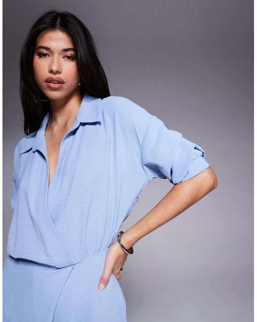 ASOS Blue – drapierter jumpsuit