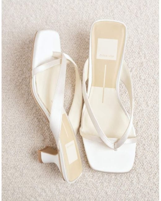 Dolce Vita Natural Brevel Bridal Strappy Low Heel Sandals