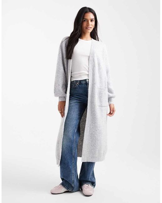 Miss Selfridge Blue Maxi Cardigan