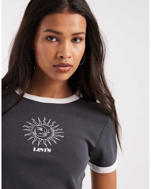 Levi's Black Sun Graphic Ringer T-shirt
