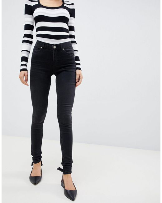 skinny jeans washed black