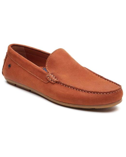 Base London Brown Moss Driver Mocc for men