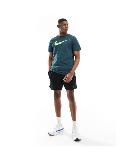 Nike Blue Dri-fit Swoosh T-shirt for men
