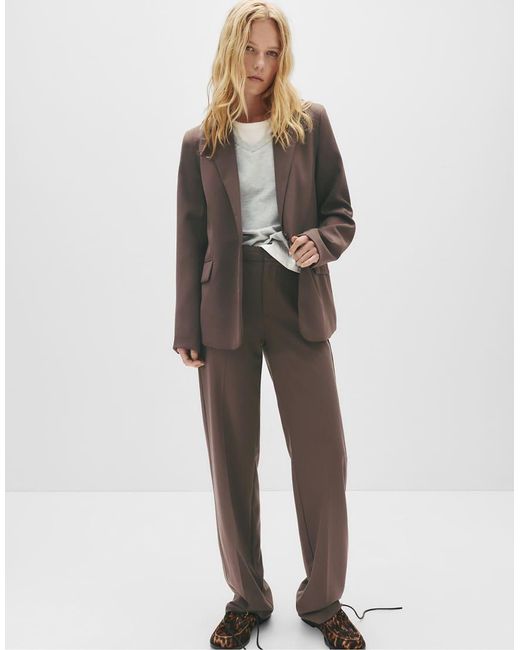 Blazer Basic di Pull&Bear in Gray