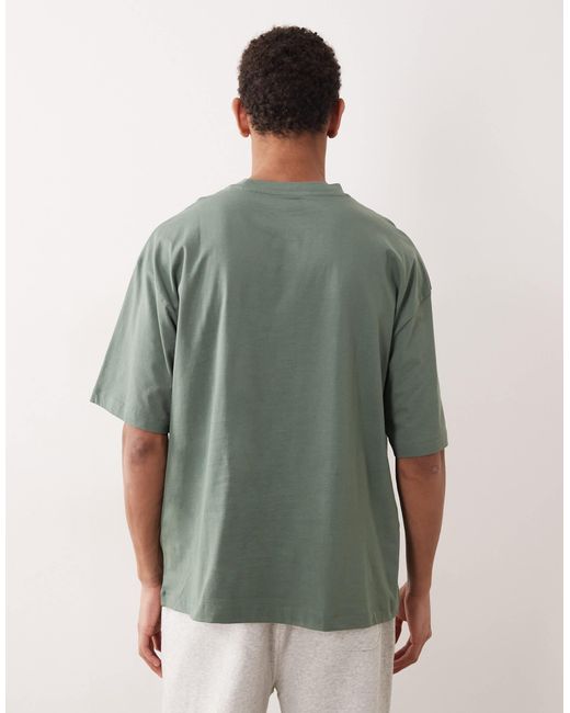 ASOS – basic-t-shirt in Green für Herren