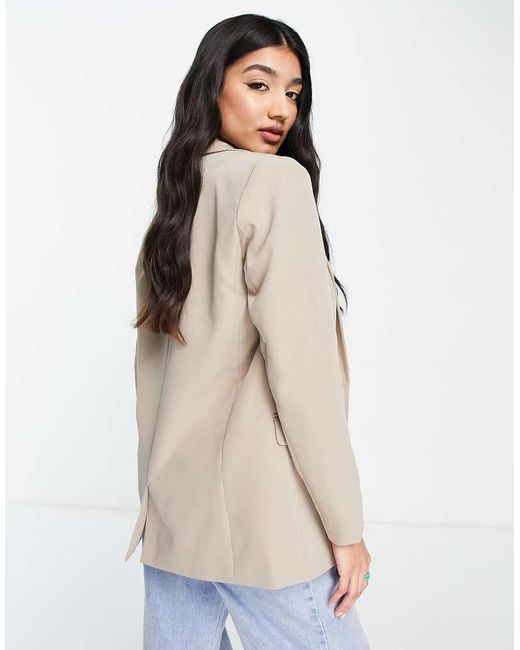 Pieces Multicolor Tailored Oversized Blazer