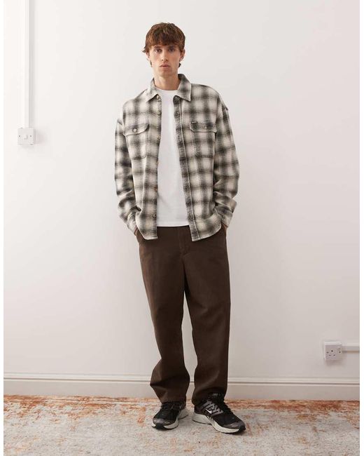 Deus Ex Machina Natural Too Busy Long Sleeve Flannel Shirt for men