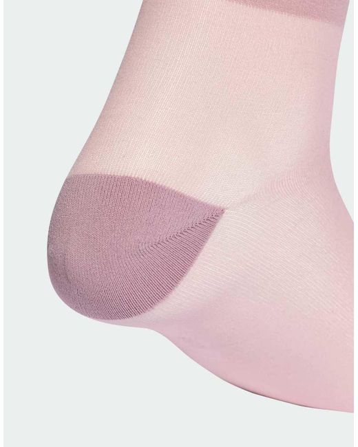 Adidas Originals Pink Sheer High Crew Socks 2 Pairs