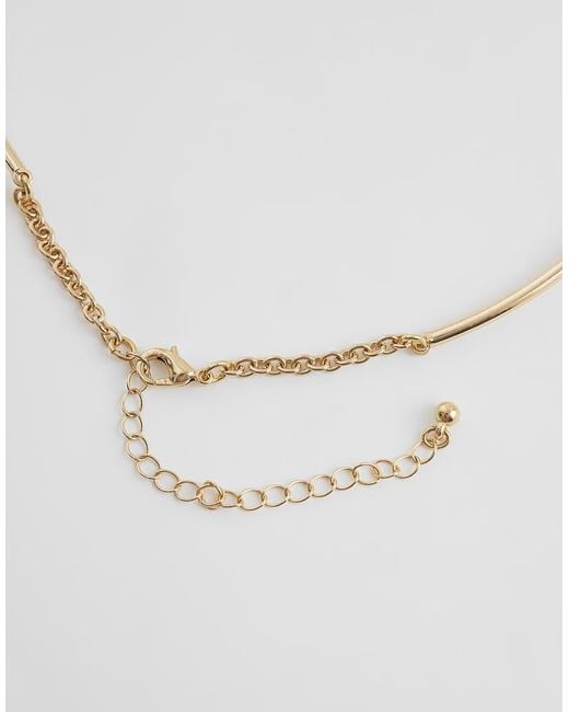 Accessorize Metallic Statement Flower Torque Necklace
