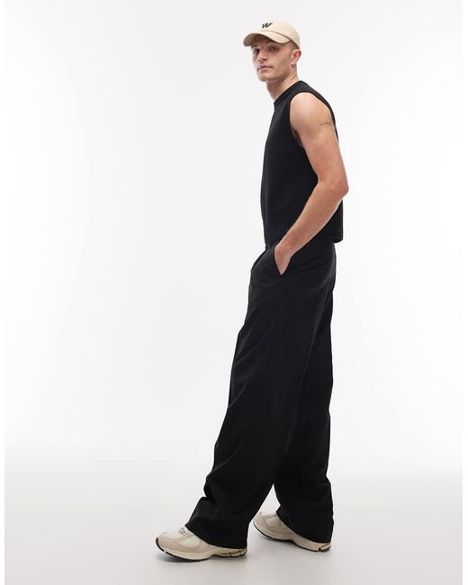 Weekday Blue Uno Loose Fit Tailored Trousers for men