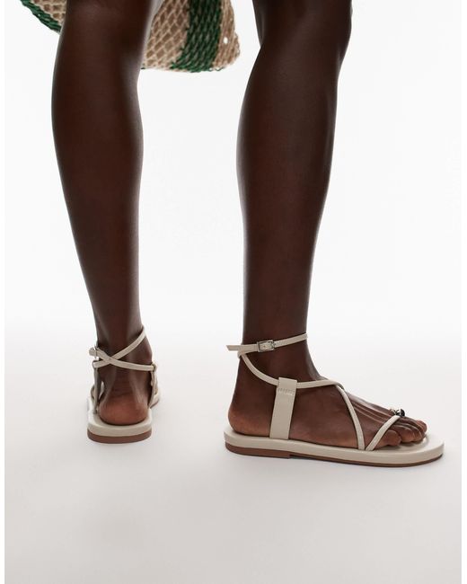 TOPSHOP Brown – jerry – flache sandalen