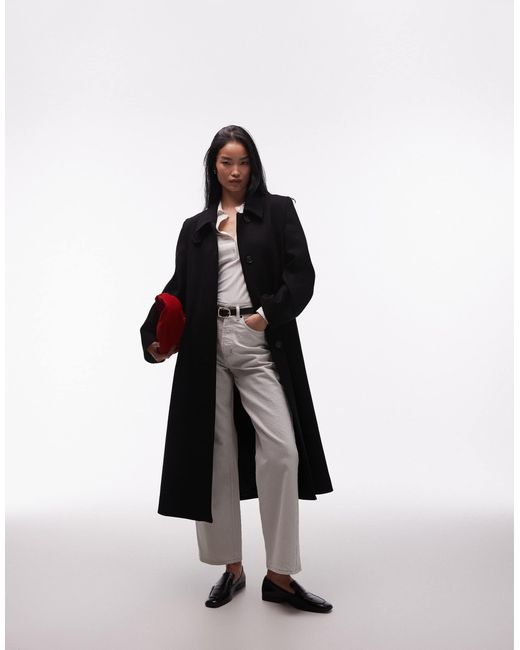 & Other Stories White – maxi-mantel aus wollmix