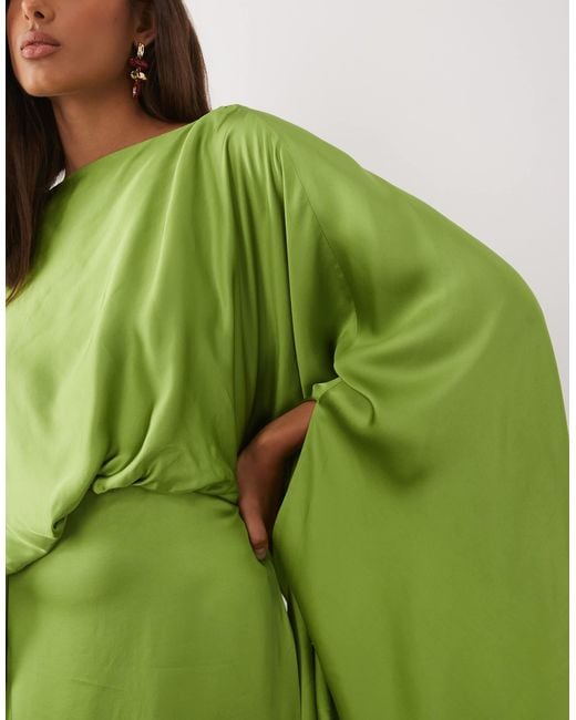 mango long sleeve satin dress Mango long sleeve satin maxi dress in navy