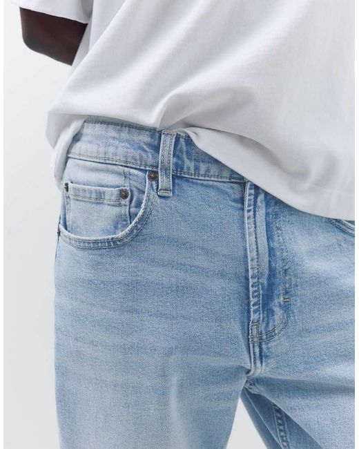 Pull&Bear Blue Slim Fit Jeans for men