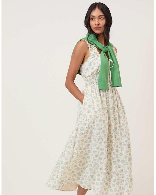 Nobody's Child Natural Rylee Bodice Detail Sleeveless Midi Dress