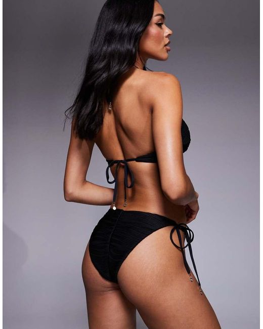 Bluebella Black Orta Tie-Side Bikini Brief