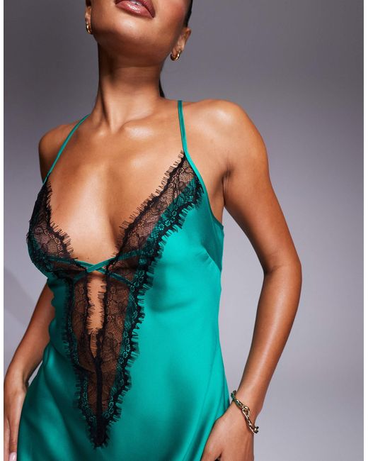 Ann Summers Blue – cherryann – satin-nachthemd