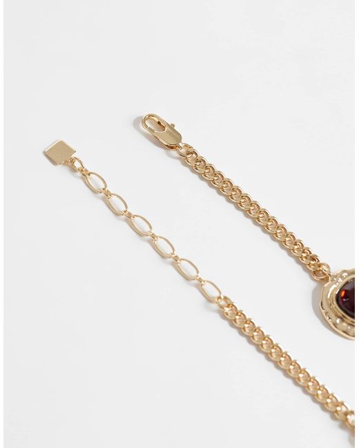 ASOS Metallic – statement-halskette