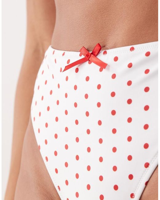 Peek & Beau White High Waist Bikini Bottom