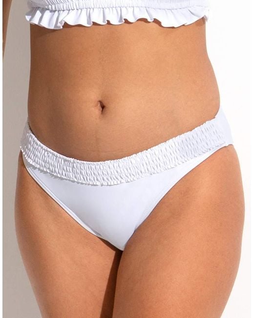 Pour Moi Gray Free Spirit Frill Waist Bikini Brief