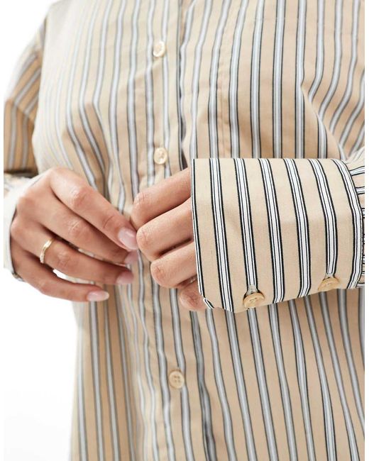 ASOS Natural Oversized Shirt
