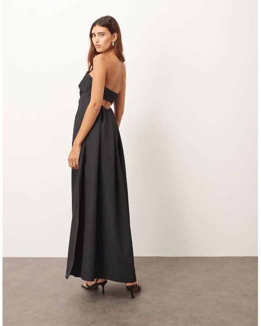 navy blue dress for baby girl Talenza Women's Backless Sleeveless Mini Dress Sexy Bandeau Party Evening  Gown Slim Strapless A-Line High Waist Dress Female