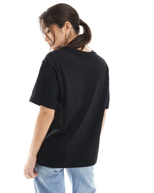 Pull&Bear Black – es oversize-t-shirt