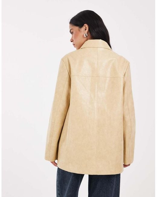 Muse Assembly Natural Maggie Leather Jacket