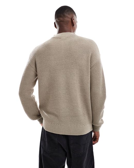 New Look – strickpullover in Natural für Herren