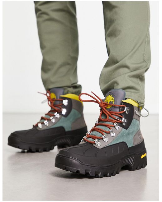 Timberland Green Vibram Euro Hiker Wp Boots for men