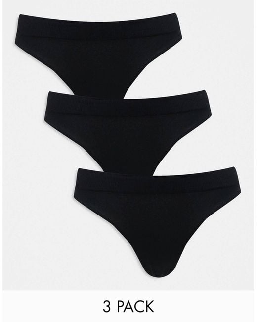 Weekday Black Cat Seamless Brief 3-Pack